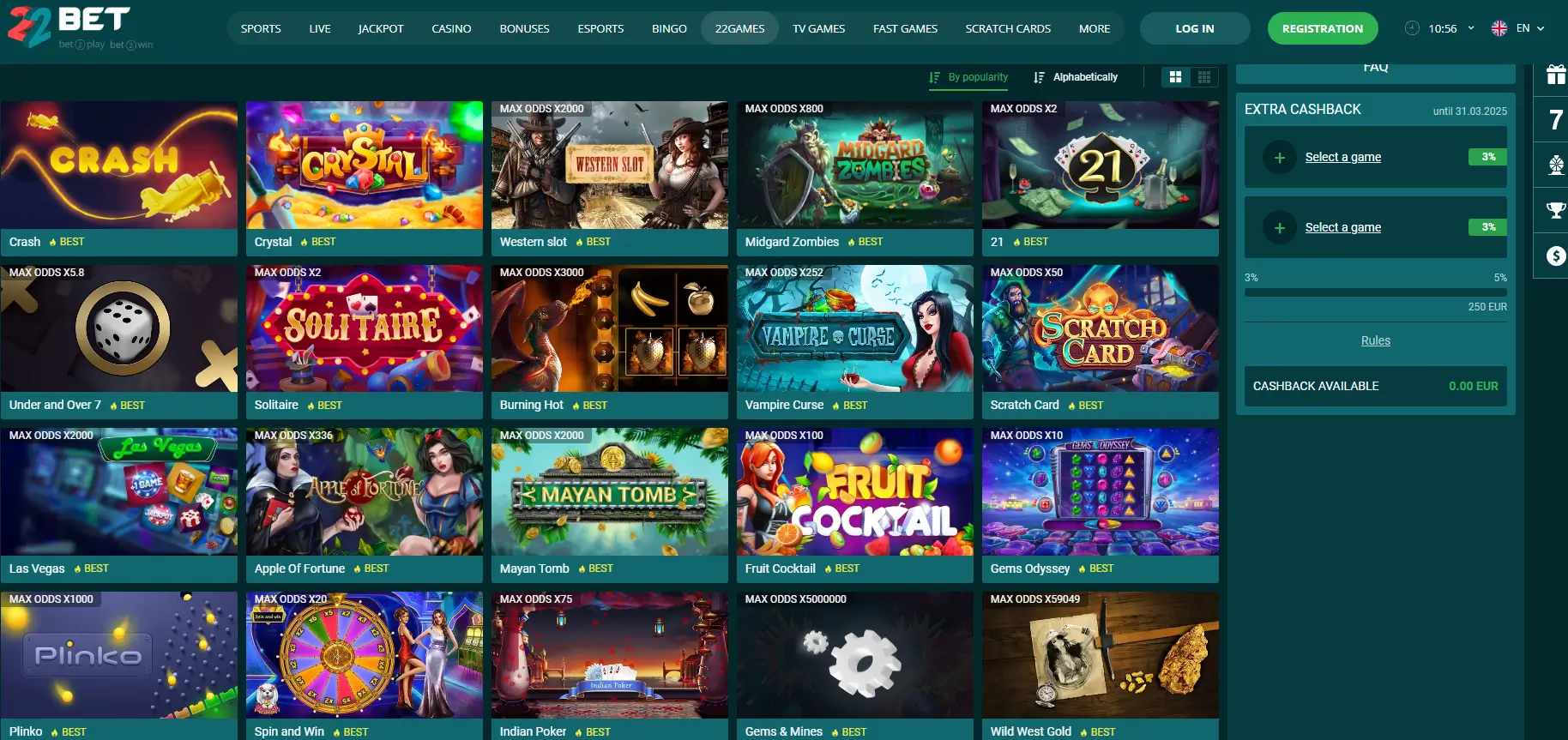 22bet Casino Games 22bet Casino Games
